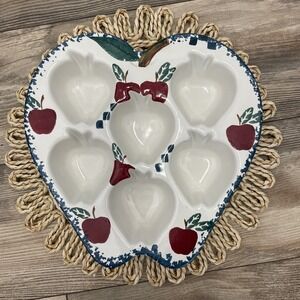 HEAVY CHAPARRAL HEART SHAPED MUFFIN / CUPCAKE BAKING STONE / DISH -